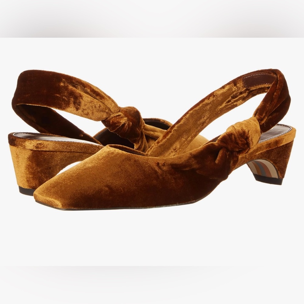 Sam Edelman Meredith Slingback Velvet Kitten Heel